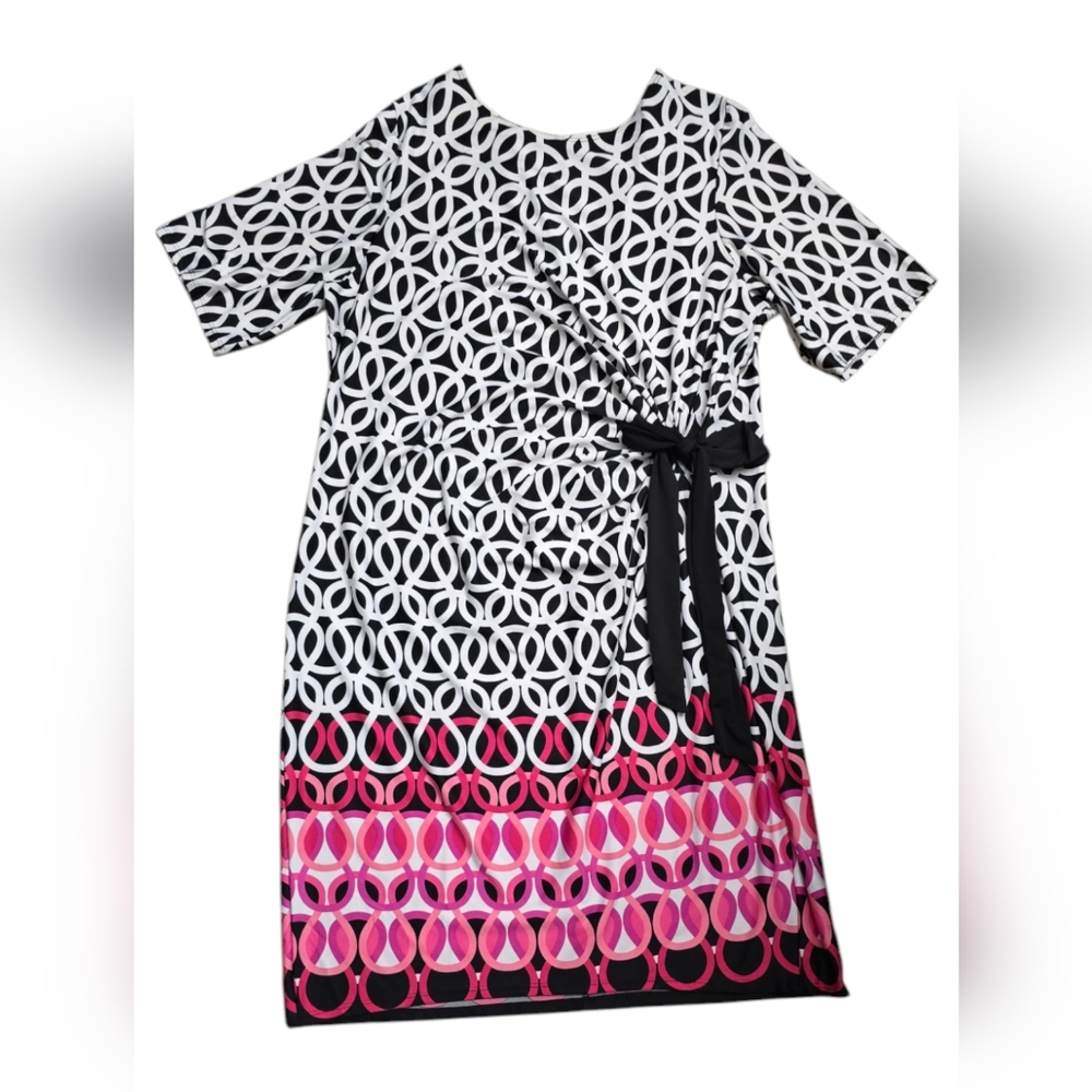 Pink and Black Dress